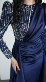 Saba - Midnight Blue Party Gown