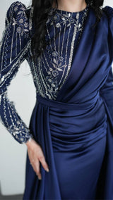 Saba - Midnight Blue Party Gown