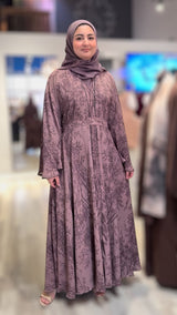 Forest Shadows Abaya/Dusky Pink-UAE