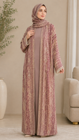 Rosewood Royale Pashmina Abaya-UAE