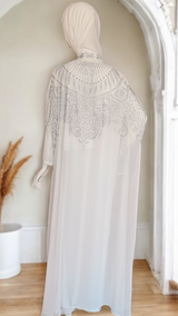 Chic Farasha Kaftan (Pearl)