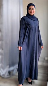 Midnight Blue/Crystal Butterfly Kaftan-UAE