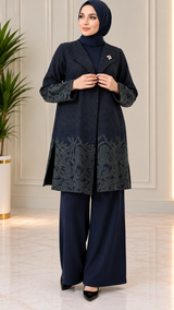 Heritage Shrug Set-Heather Blue