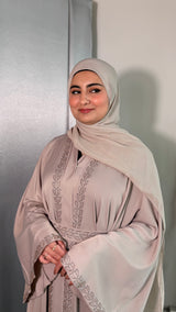 Luxury Blush Crystal Abaya (UAE)