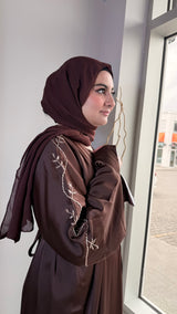 Elegant Mocha Abaya Set (UAE)