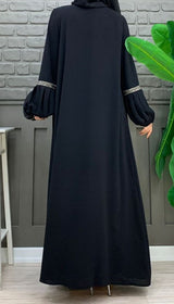 Black Fancy Abaya Set