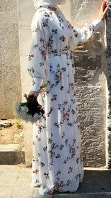 Garden Bloom Embroidery Maxi