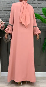 Coral Fancy Abaya Set