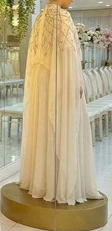 White Starlight Cape Dress