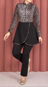 Chic Leopard Print Burkini