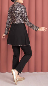 Chic Leopard Print Burkini