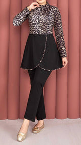 Chic Leopard Print Burkini