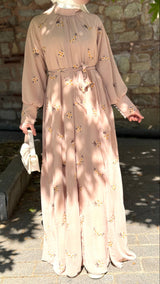 Desert Bloom Embroidery Maxi