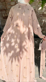 Desert Bloom Embroidery Maxi