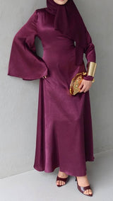 Modish Maxi Dress-Plum