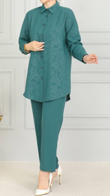 Trendy Tunic Set (Dark Teal)