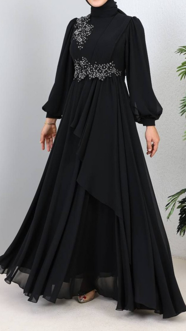 Black Vintage Party Dress