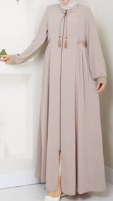 Classic Embroidery Abaya (Blush)