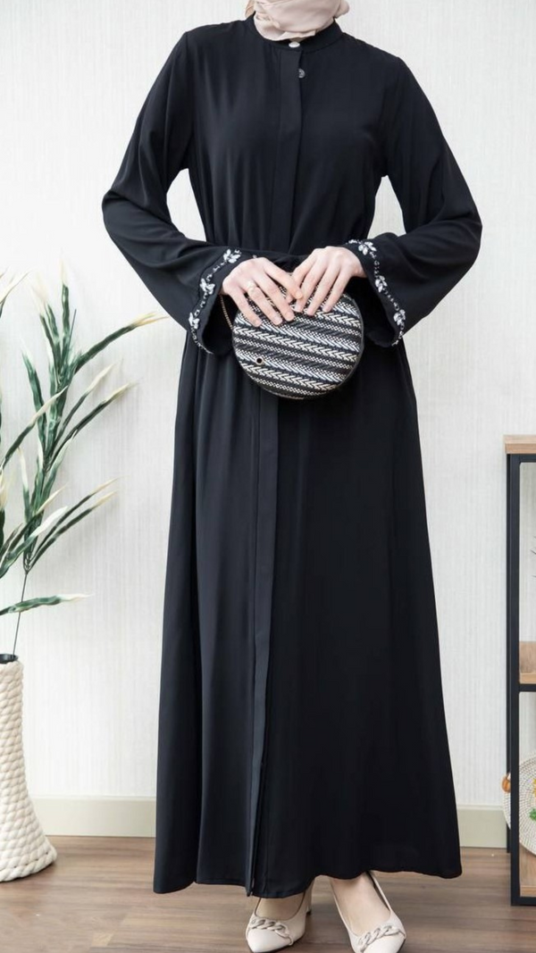 Crystal Maxi Abaya (Black)