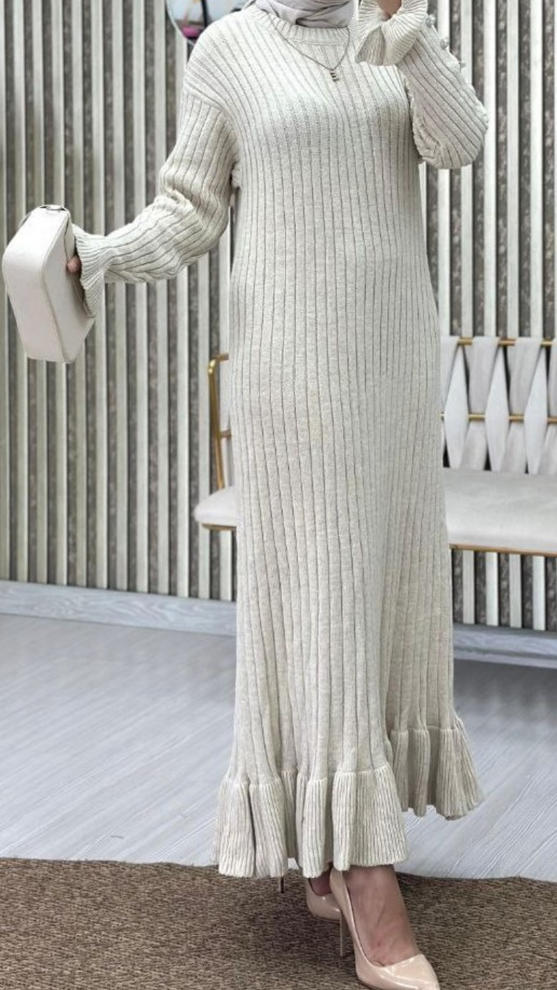 Knit Long Maxi (Beige)