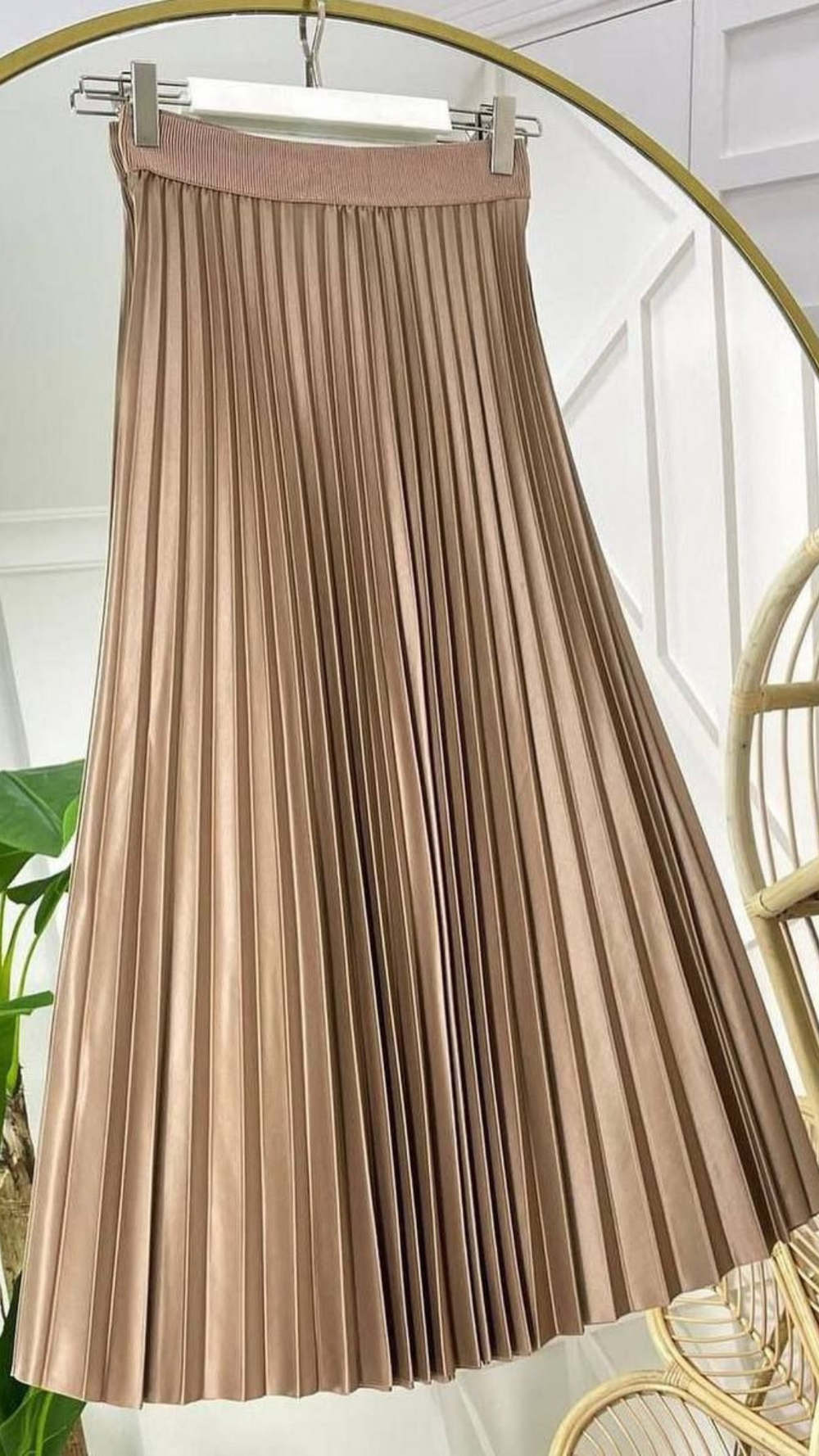 Leather-Look Pleated Skirts – TRENDY NISA