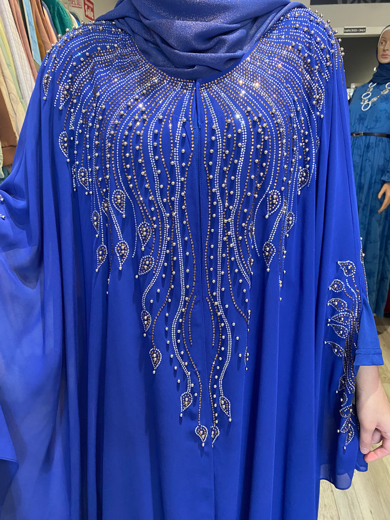 Chic Farasha Kaftan - Admiral Blue