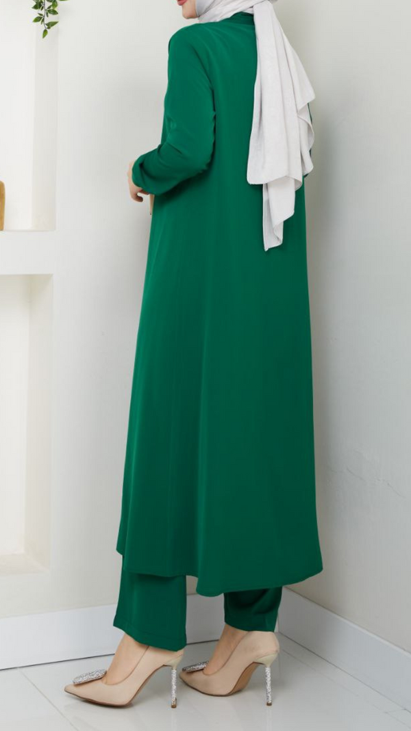 Long Tunic Set (Emerald Green)