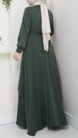 Trendy Layered Maxi (Olive)