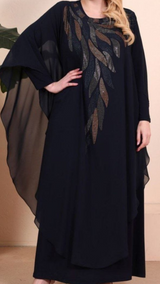 Black Kaftan (Plus Sizes)