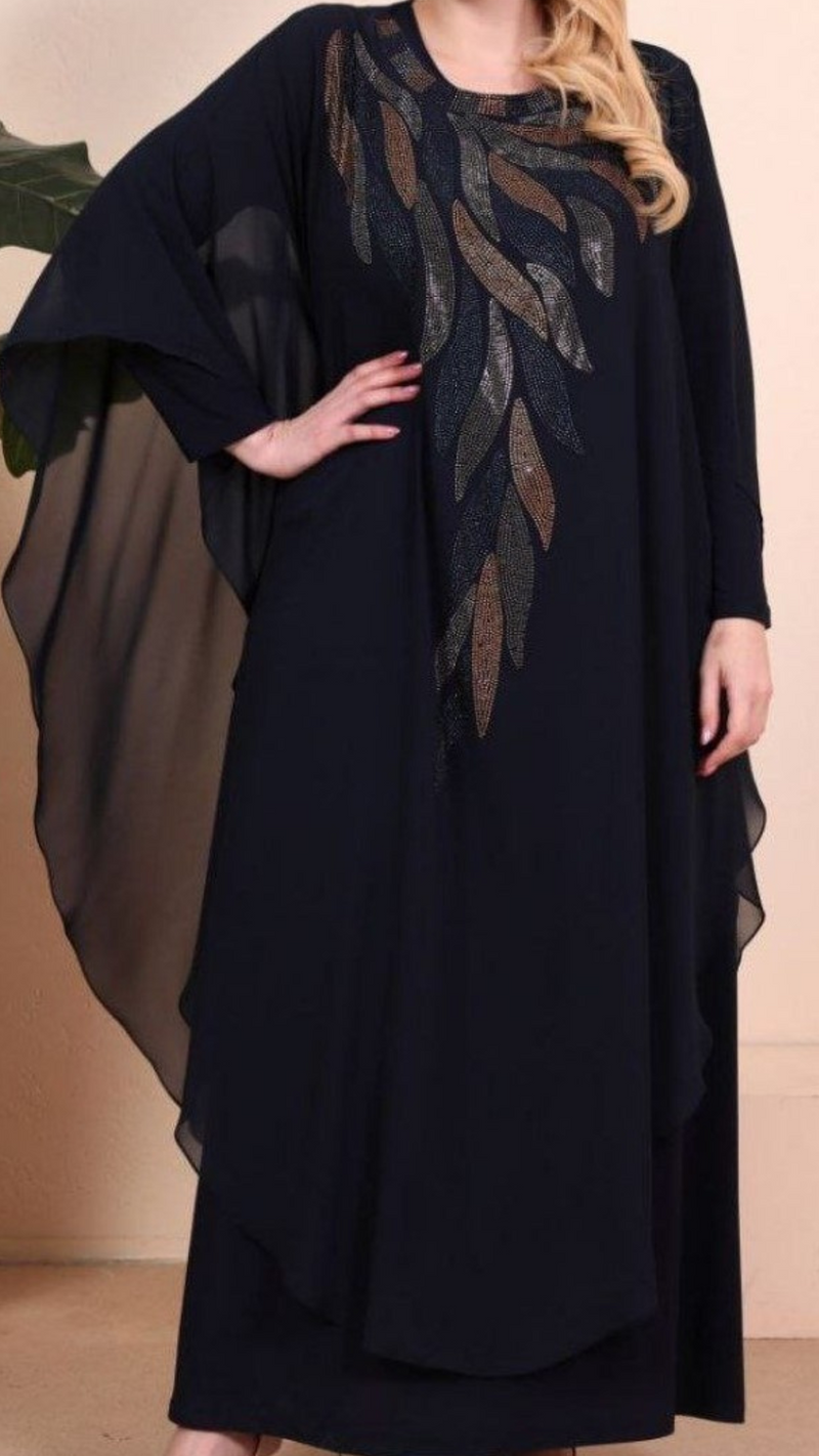 Black Kaftan (Plus Sizes)