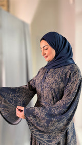 Forest Shadows Abaya/Navy-UAE