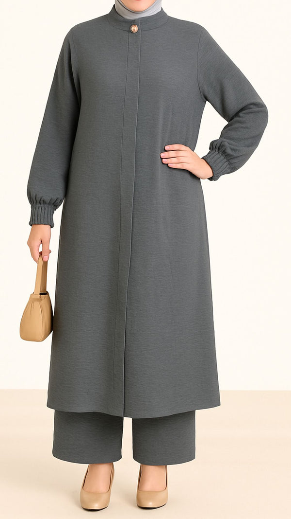 Long Tunic Set (Smokey Grey)