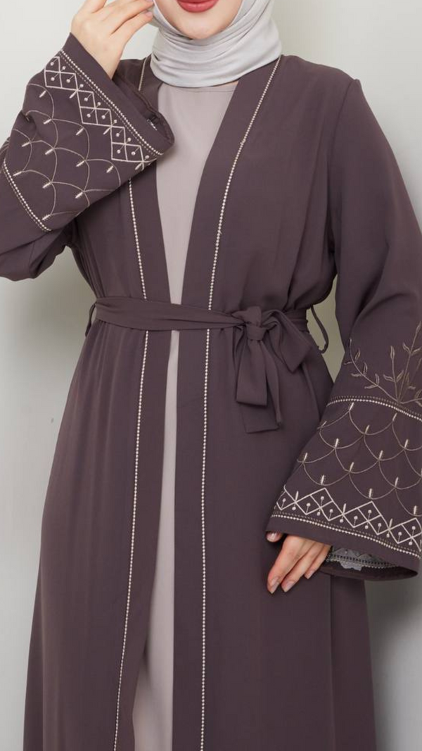 Chic Mocha Abaya Set