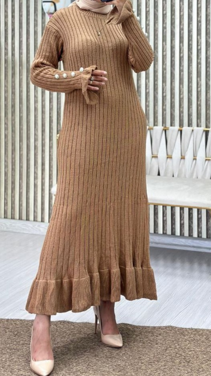 Knit Long Maxi (Tan)