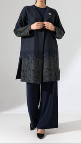 Heritage Shrug Set-Heather Blue
