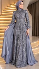 Laila - Earl Grey Party Gown