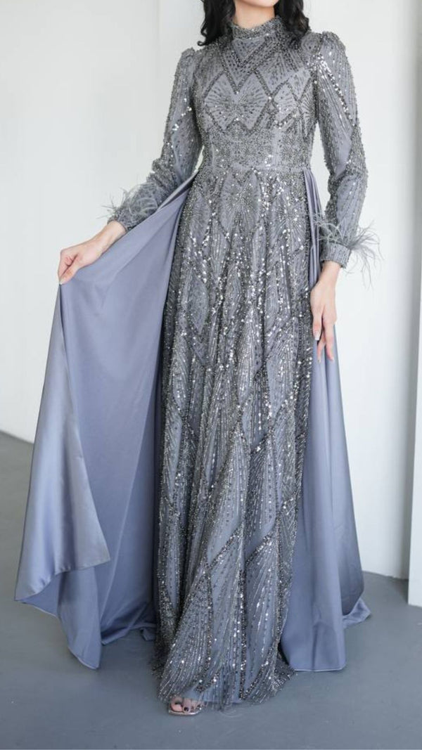 Laila - Earl Grey Party Gown