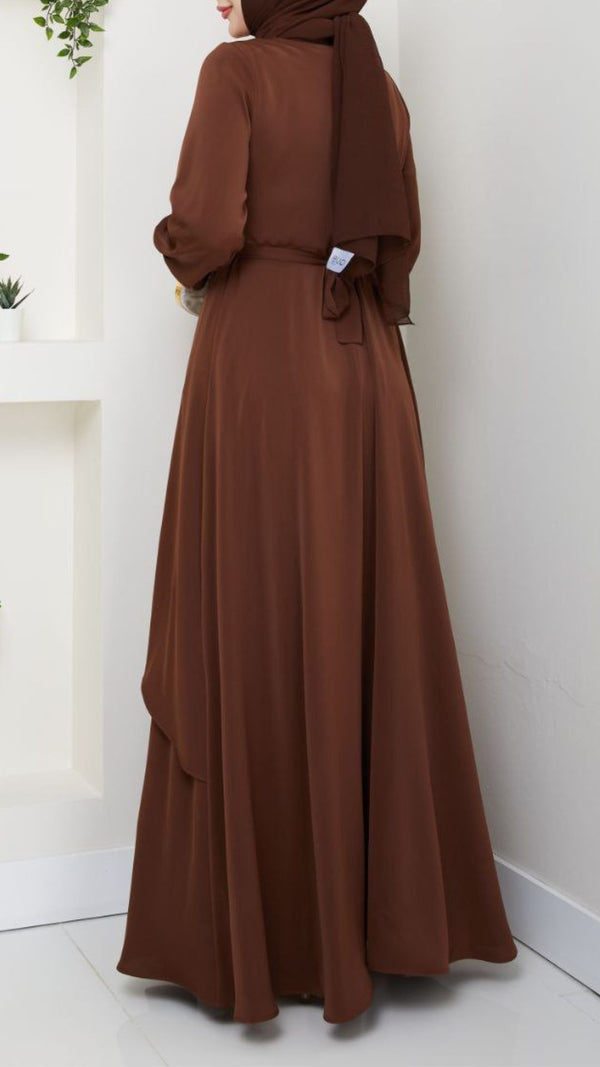Trendy Layered Maxi (Cocoa Brown)