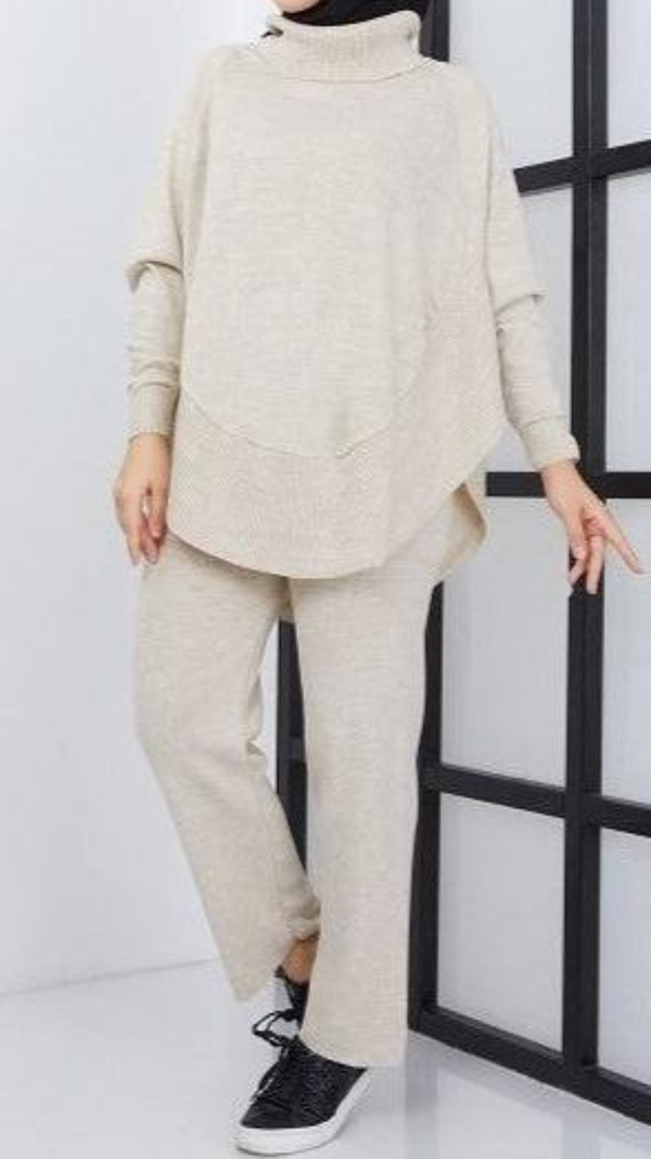 Trendy Knit Set (Beige)