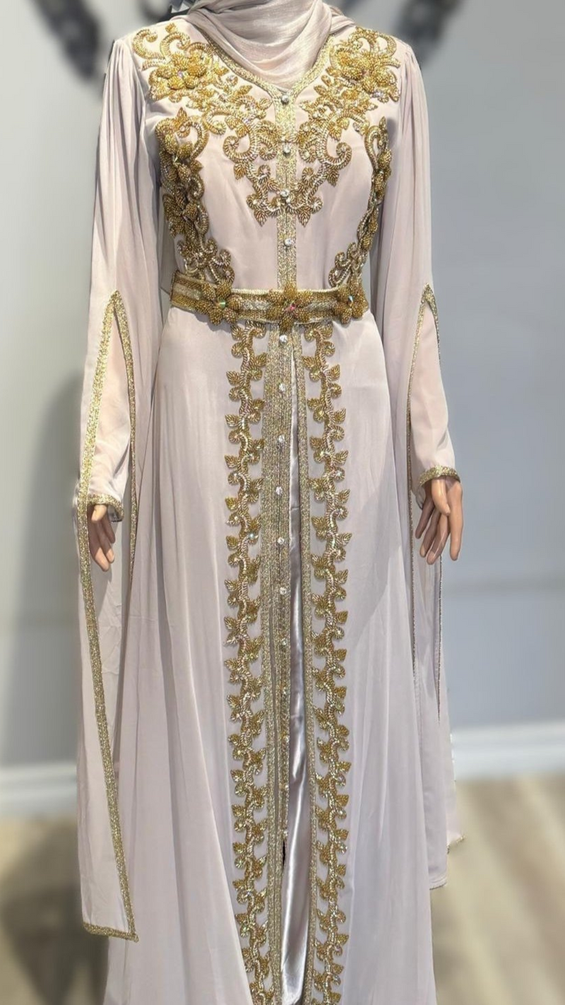 Elegant Turkish Kaftan /Blush