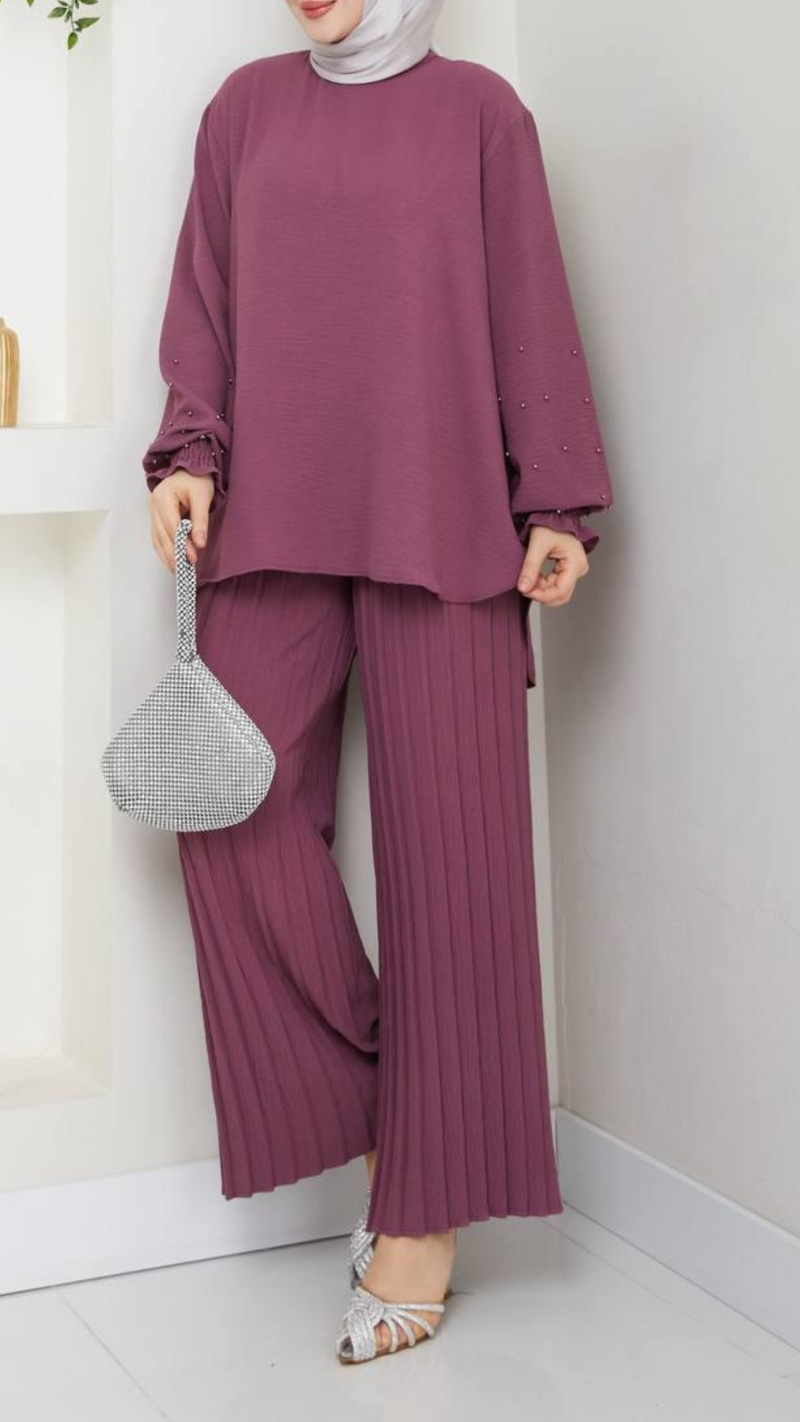Modish Tunic Set (Dusky Rose)