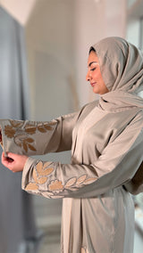 The Blossom-Pale Mint Abaya Set-UAE