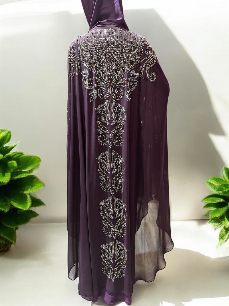 Fancy Farasha Kaftan (Violet)