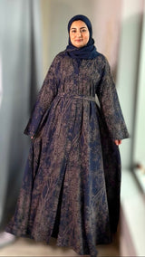 Forest Shadows Abaya/Navy-UAE