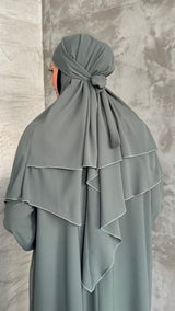 Turkish Prayer Jilbab Set (Serene Sage)