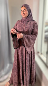 Forest Shadows Abaya/Dusky Pink-UAE