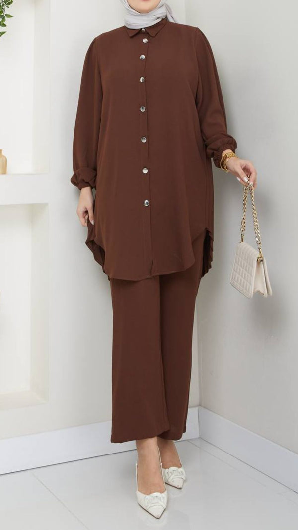 Chic Co-ord Set (Mocha)
