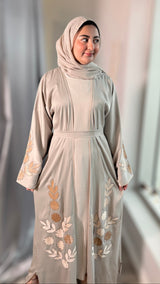 The Blossom-Pale Mint Abaya Set-UAE