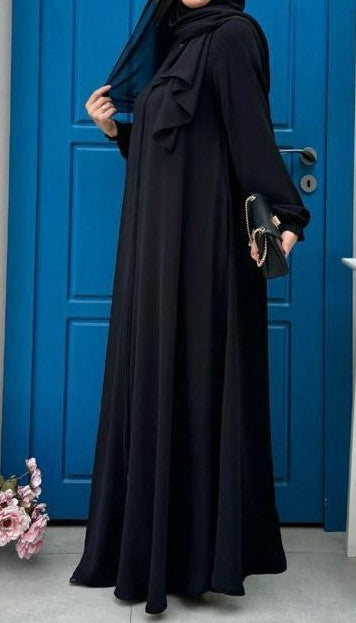 Black Zipper Abaya (Turkey)