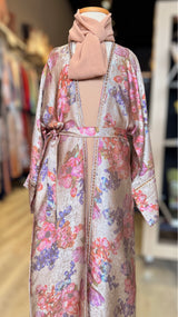 Kids Floral Abaya Set-UAE